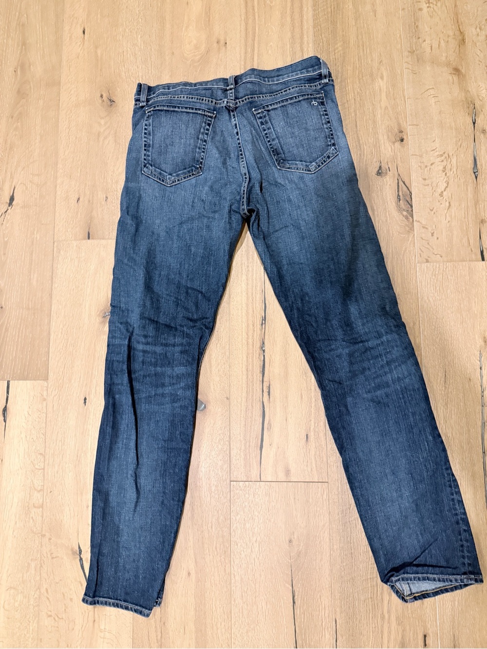 rag & bone Men's Dark Blue Slim Straight Jeans